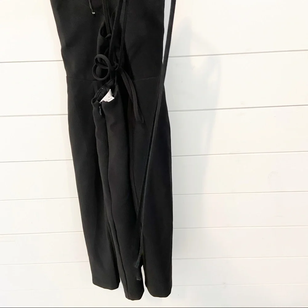 Leith | Black Strappy Little Black Cocktail Dress